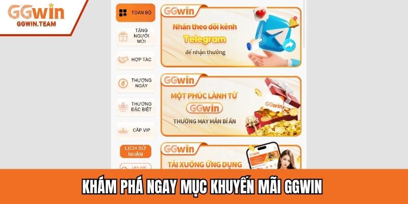 Khám phá ngay mục khuyến mãi GGwin